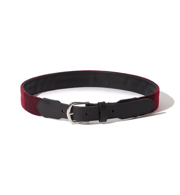 SHIPS「【SHIPS EXCLUSIVE】Southwick: F.H. WADSWORTH Leather Tab Belt」|ベルト|レッド