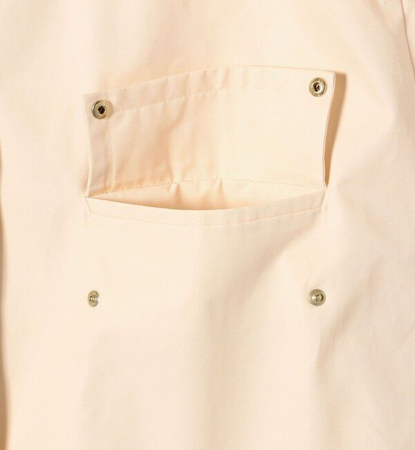 SHIPS for women「〈撥水加工/手洗い可能〉綿 ナイロン ギャバ ノーカラー ミディ コート 24SS ◇」|ノーカラーコート|