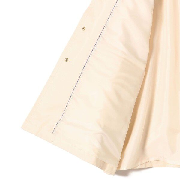 SHIPS for women「〈撥水加工/手洗い可能〉綿 ナイロン ギャバ ノーカラー ミディ コート 24SS ◇」|ノーカラーコート|