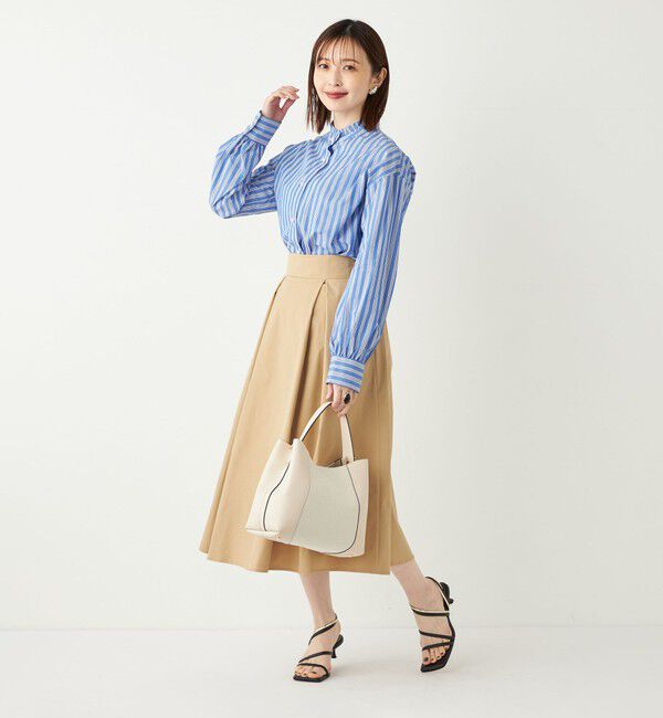 SHIPS Colors 「SHIPS Colors:〈洗濯機可能〉カラー タック スカート4」|フレア|