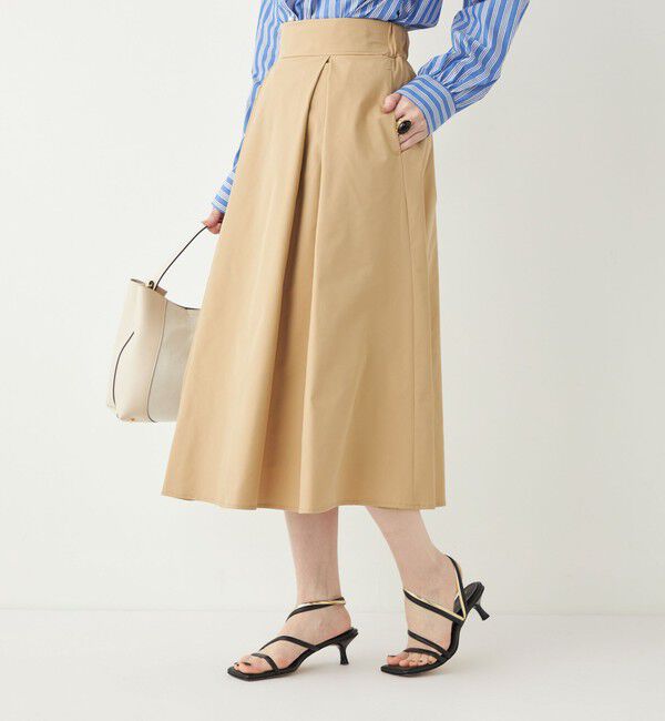 SHIPS Colors 「SHIPS Colors:〈洗濯機可能〉カラー タック スカート4」|フレア|