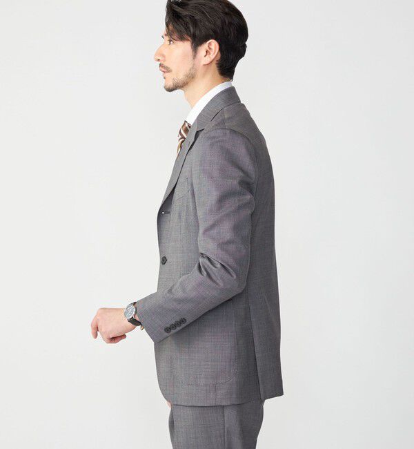 SHIPS「SHIPS:〈セットアップ対応/洗濯機可能〉トロピカル ウォッシャブル ピンヘッド ジャケット」|テーラードジャケット|