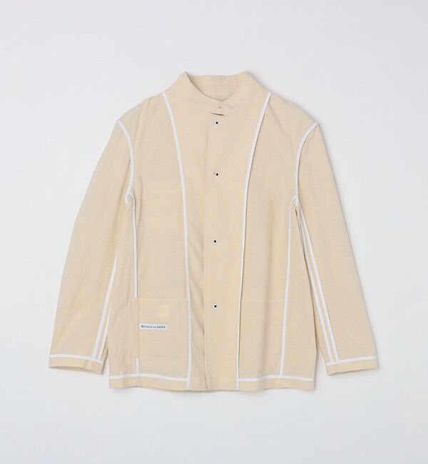 SHIPS「BATEAUX DE SHIPS: 和紙 リネン ポプリン スタンド 4ボタン ジャケット」|テーラードジャケット|