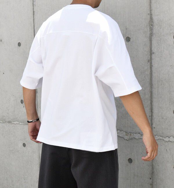 SHIPS any「SHIPS any: バックサイド / スリーブ プリーツ スケアスリーブ ワイド Tシャツ◇」|Tシャツ・カットソー|