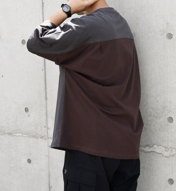 SHIPS any「SHIPS any: バックサイド / スリーブ プリーツ スケアスリーブ ワイド Tシャツ◇」|Tシャツ・カットソー|