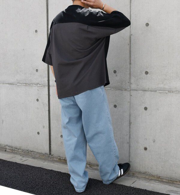 SHIPS any「SHIPS any: バックサイド / スリーブ プリーツ スケアスリーブ ワイド Tシャツ◇」|Tシャツ・カットソー|