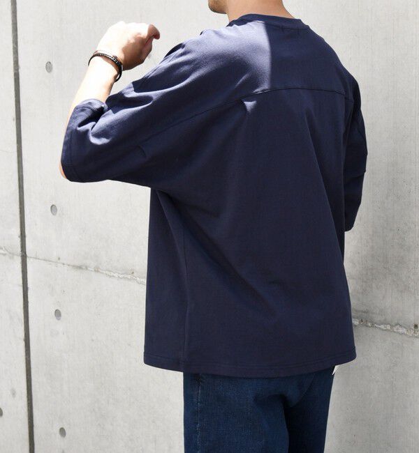 SHIPS any「SHIPS any: バックサイド / スリーブ プリーツ スケアスリーブ ワイド Tシャツ◇」|Tシャツ・カットソー|