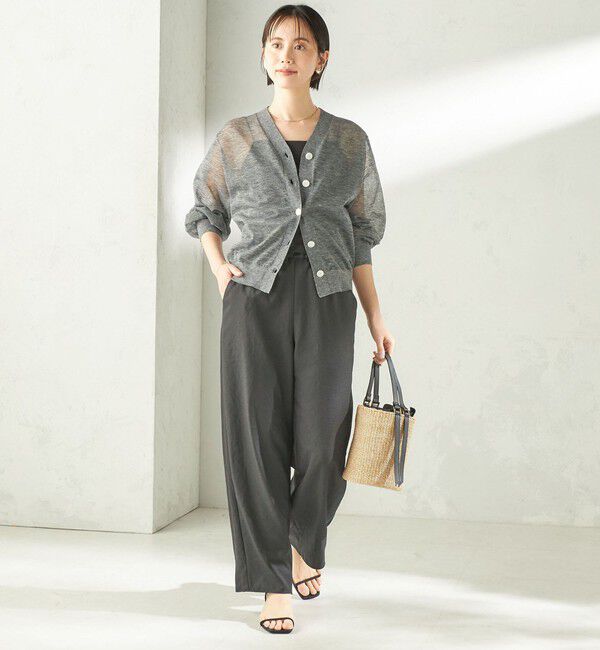 SHIPS for women「《一部追加予約》〈吸水速乾 / 防しわ / 接触冷感 / 手洗い可能〉ツイル ドロスト パンツ」|その他|