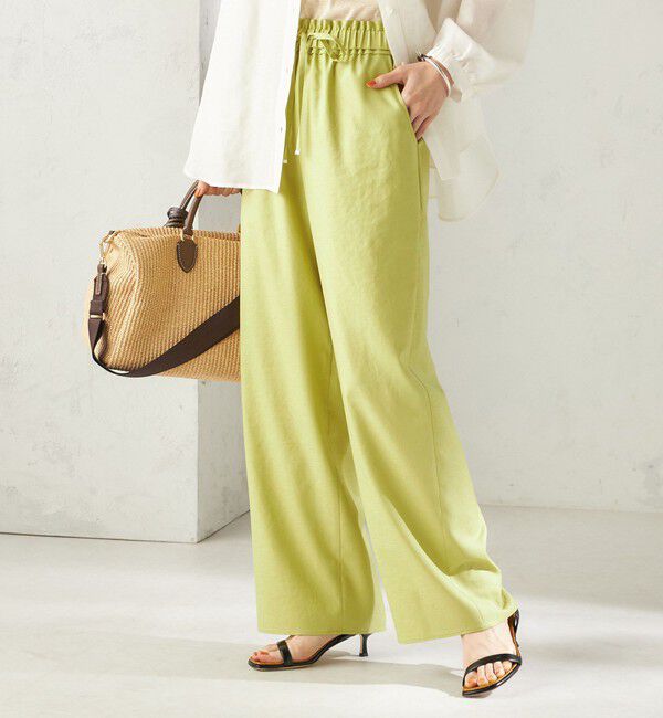 SHIPS for women「《一部追加予約》〈吸水速乾 / 防しわ / 接触冷感 / 手洗い可能〉ツイル ドロスト パンツ」|その他|