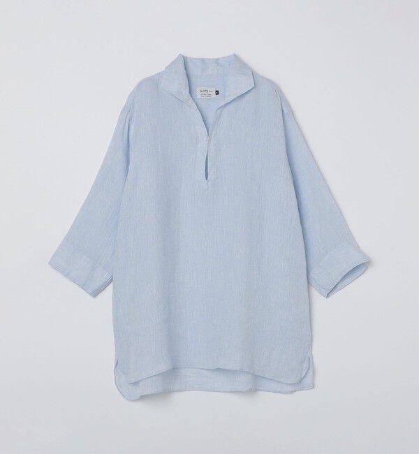 SHIPS Colors 「SHIPS Colors:〈洗濯機可能〉リネン カプリ プルオーバー シャツ」|シャツ・ブラウス|