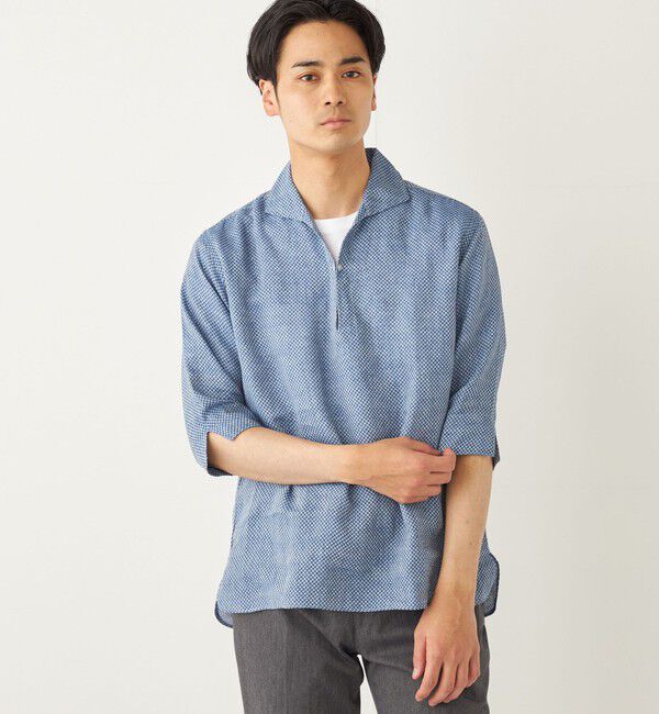 SHIPS Colors 「SHIPS Colors:〈洗濯機可能〉リネン カプリ プルオーバー シャツ」|シャツ・ブラウス|