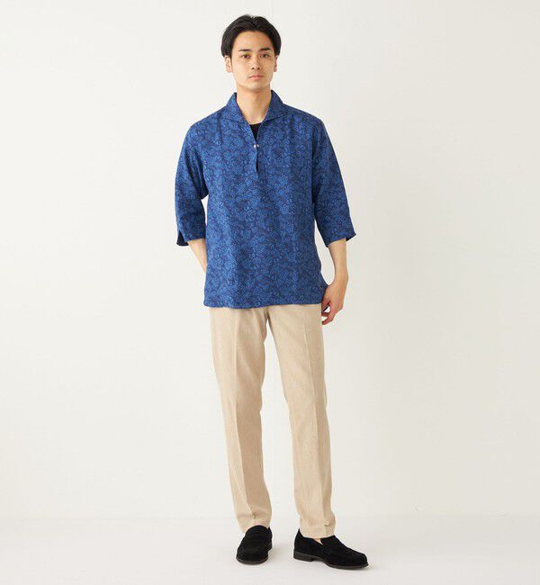 SHIPS Colors 「SHIPS Colors:〈洗濯機可能〉リネン カプリ プルオーバー シャツ」|シャツ・ブラウス|