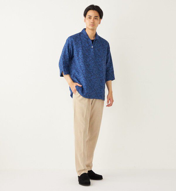 SHIPS Colors 「SHIPS Colors:〈洗濯機可能〉リネン カプリ プルオーバー シャツ」|シャツ・ブラウス|