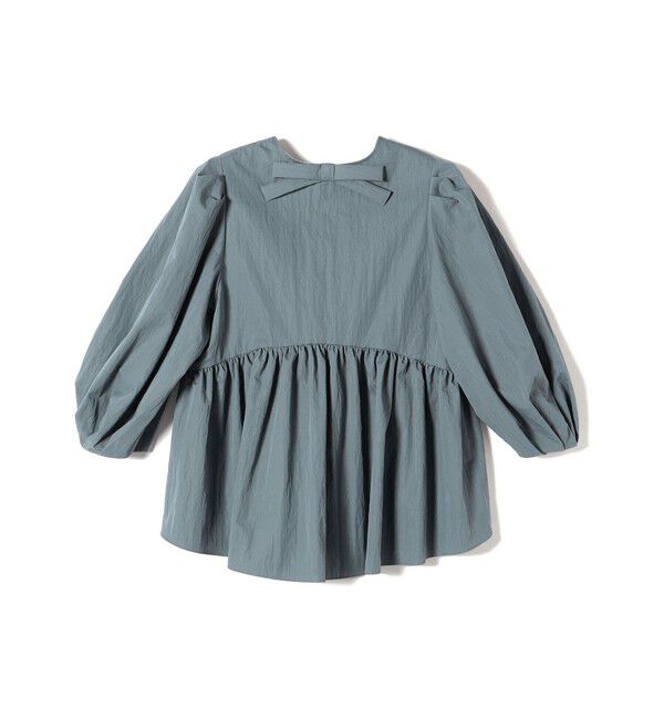 SHIPS for women「〈手洗い可能〉綿 ナイロン バック リボン ブラウス」|シャツ・ブラウス|