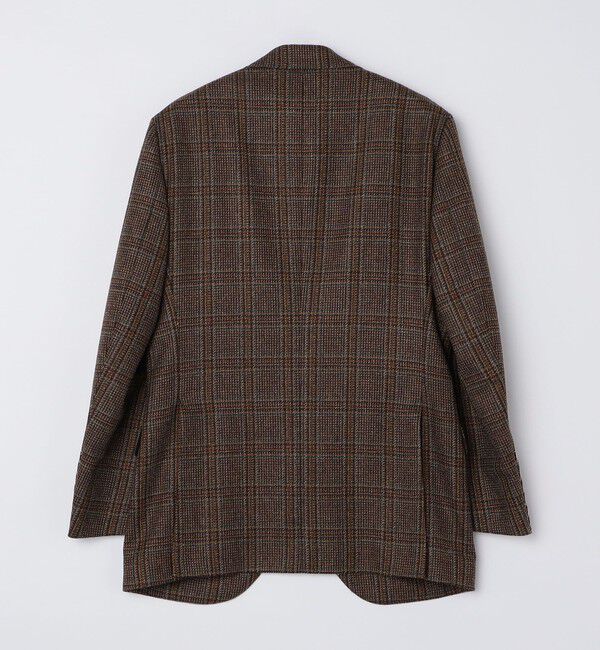 SHIPS「【SHIPS別注】CARUSO: AIDA ワイドラペル ウール ツイード チェック ジャケット」|テーラードジャケット|