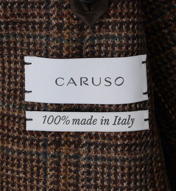 SHIPS「【SHIPS別注】CARUSO: AIDA ワイドラペル ウール ツイード チェック ジャケット」|テーラードジャケット|