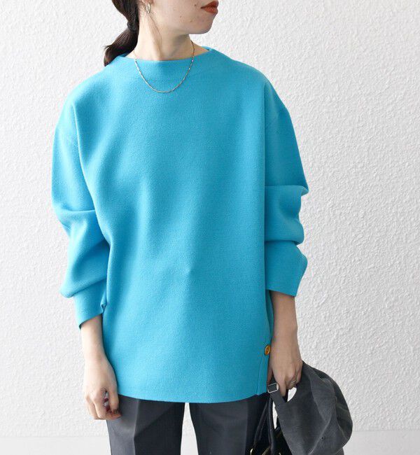 SHIPS any「SHIPS any:〈手洗い可能〉ミラノリブ スタンドカラー ニット プルオーバー」|ニット・セーター|