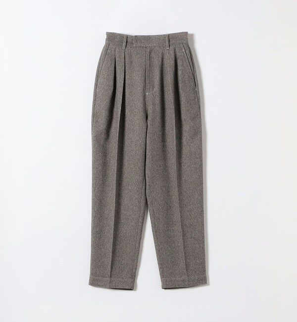 SHIPS any「SHIPS any:〈洗濯機可能〉ウールライク カーブ タック パンツ」|その他|