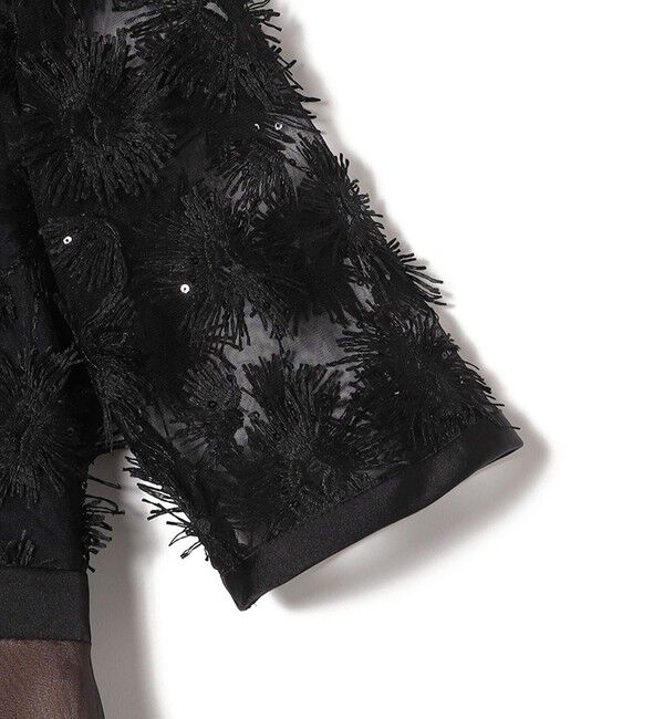 SHIPS for women「kaene:エンブロイダリー ミックス ワンピース〈セレモニー対応可〉」|ワンピース|