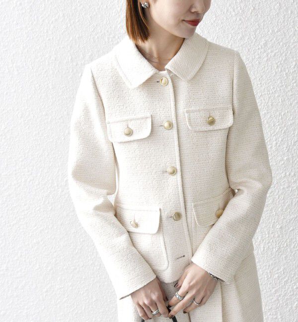 SHIPS any「SHIPS any: ツイード シングル ポケット ジャケット［NAVY BLUE］」|その他|