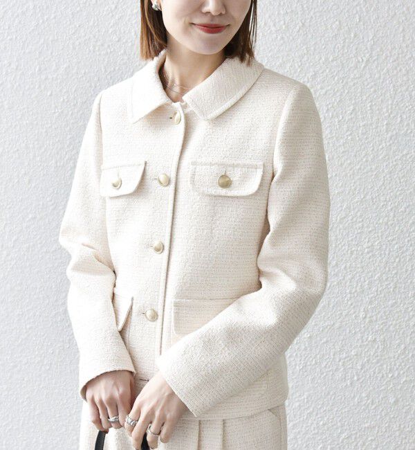 SHIPS any「SHIPS any: ツイード シングル ポケット ジャケット［NAVY BLUE］」|その他|