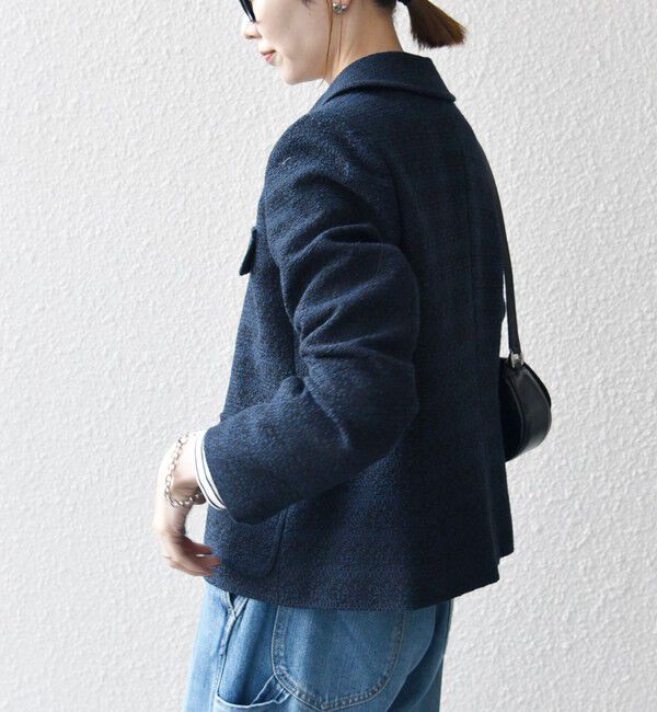 SHIPS any「SHIPS any: ツイード シングル ポケット ジャケット［NAVY BLUE］」|その他|