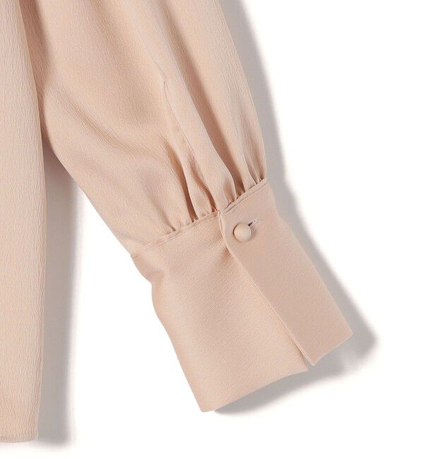 SHIPS for women「〈手洗い可能〉ハンマー サテン ピンタック ブラウス」|シャツ・ブラウス|