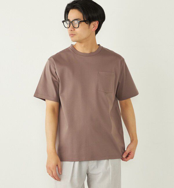 SHIPS Colors 「SHIPS Colors:〈接触冷感〉シルケット コットン クルーネック TEE◇」|Tシャツ・カットソー|