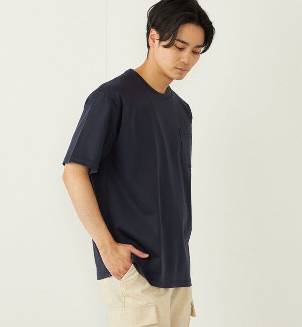 SHIPS Colors 「SHIPS Colors:〈接触冷感〉シルケット コットン クルーネック TEE◇」|Tシャツ・カットソー|