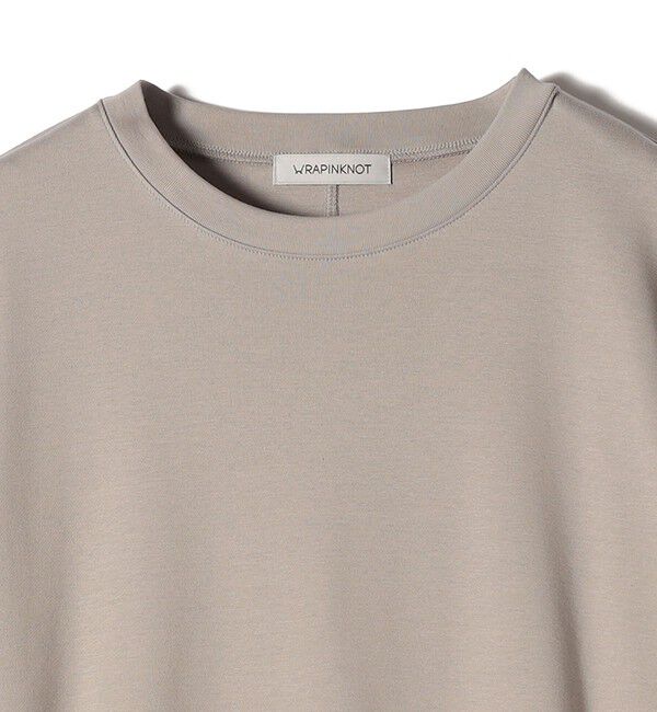 SHIPS for women「【SHIPS別注】WRAPINKNOT:クルーネック カット ワンピース」|ワンピース|