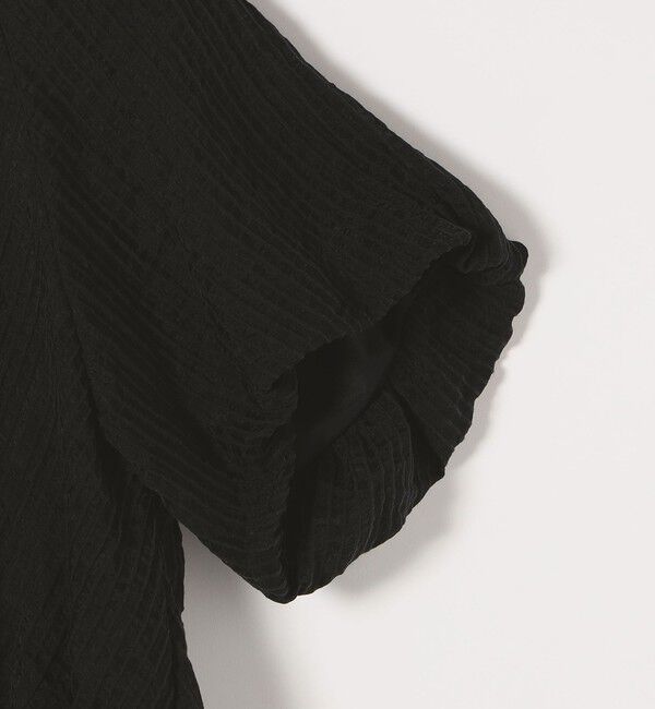 quaranciel「quaranciel:〈洗濯機可能〉シアー ストライプ ギャザーフレア スカート & ブラウス セット」|ワンピース|