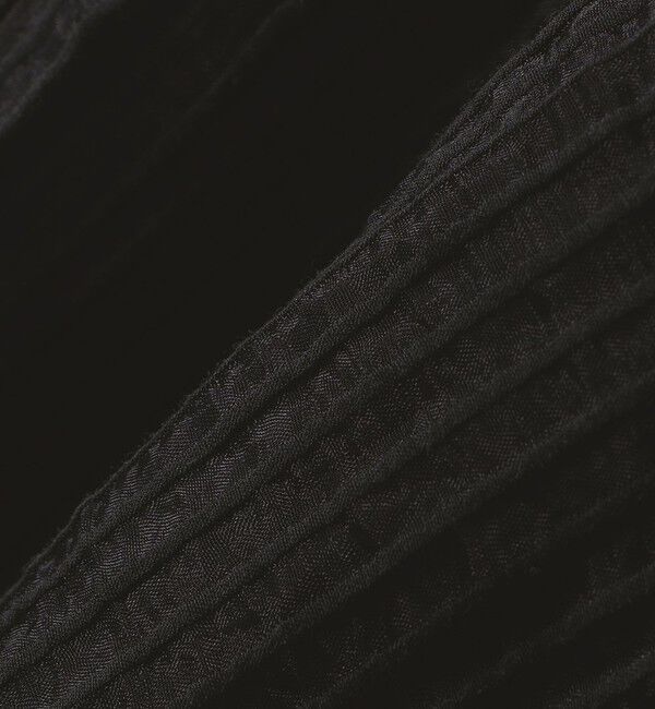 quaranciel「quaranciel:〈洗濯機可能〉シアー ストライプ ギャザーフレア スカート & ブラウス セット」|ワンピース|