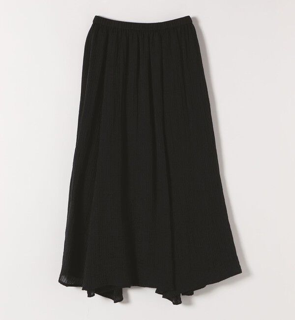 quaranciel「quaranciel:〈洗濯機可能〉シアー ストライプ ギャザーフレア スカート & ブラウス セット」|ワンピース|