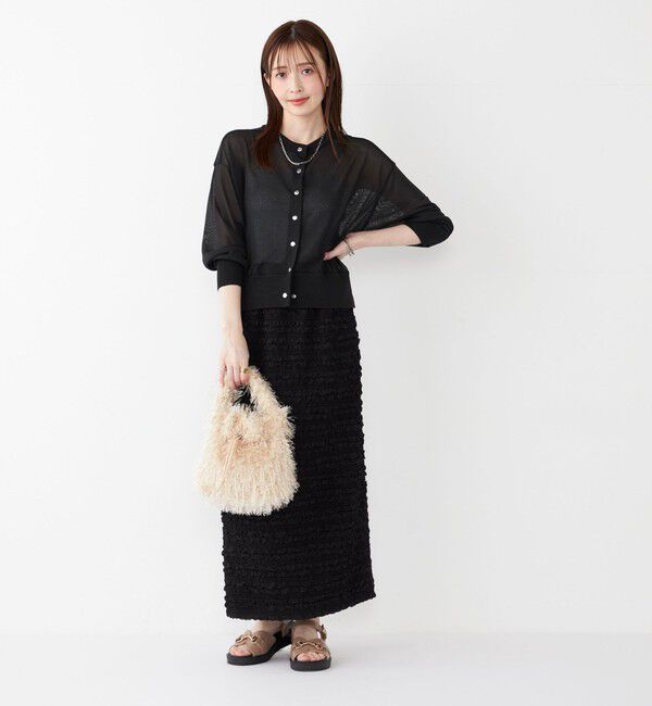 SHIPS Colors 「SHIPS Colors:〈手洗い可能〉シアー ニット ブルゾン◇」|カーディガン|