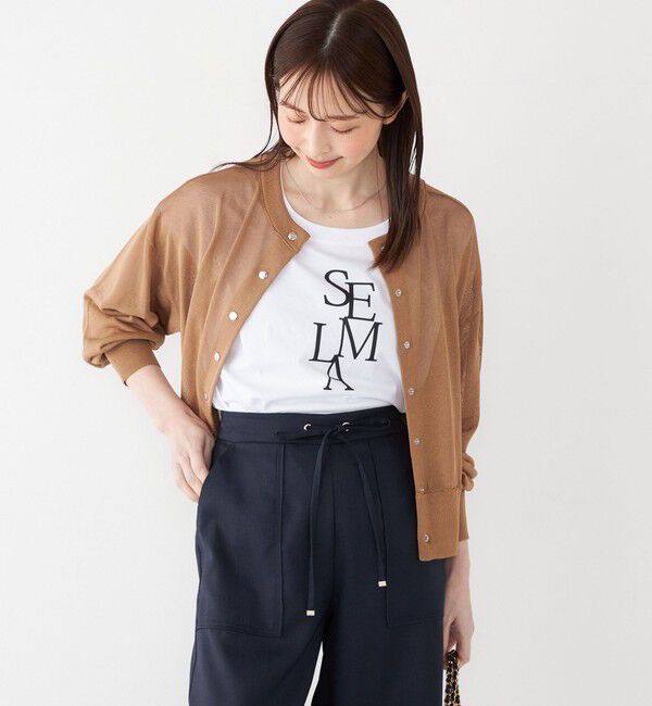 SHIPS Colors 「SHIPS Colors:〈手洗い可能〉シアー ニット ブルゾン◇」|カーディガン|