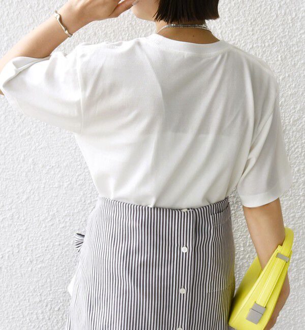 SHIPS for women「【WEB限定】コットン 天竺 ロゴ プリント TEE」|Tシャツ・カットソー|