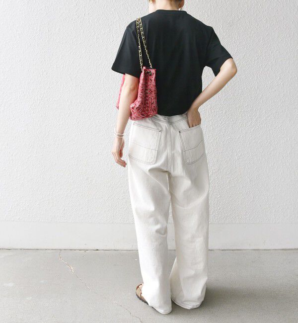 SHIPS for women「【WEB限定】コットン 天竺 ロゴ プリント TEE」|Tシャツ・カットソー|