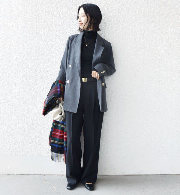 SHIPS for women「ウール ギャバジン ダブル ブレスト ジャケット」|テーラードジャケット|