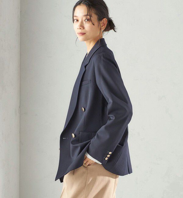 SHIPS for women「ウール ギャバジン ダブル ブレスト ジャケット」|テーラードジャケット|