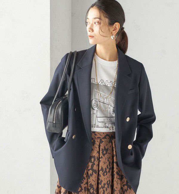 SHIPS for women「ウール ギャバジン ダブル ブレスト ジャケット」|テーラードジャケット|