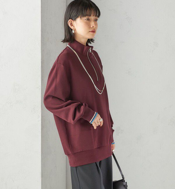 SHIPS for women「FRED PERRY: M3574 HALF ZIP SHIRT」|スウェット・ジャージ|