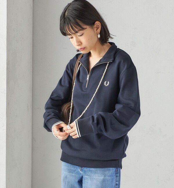 SHIPS for women「FRED PERRY: M3574 HALF ZIP SHIRT」|スウェット・ジャージ|