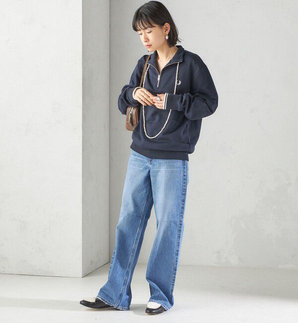 SHIPS for women「FRED PERRY: M3574 HALF ZIP SHIRT」|スウェット・ジャージ|