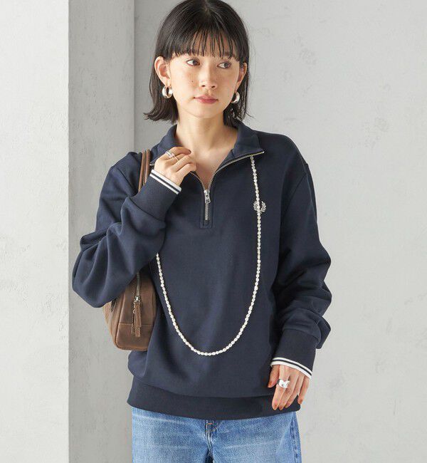 SHIPS for women「FRED PERRY: M3574 HALF ZIP SHIRT」|スウェット・ジャージ|