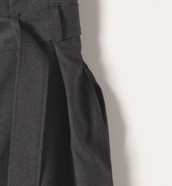 quaranciel「《一部追加予約》quaranciel:〈洗濯機可能〉ハンサム ハイウエスト ベルト ワイド パンツ」|その他|