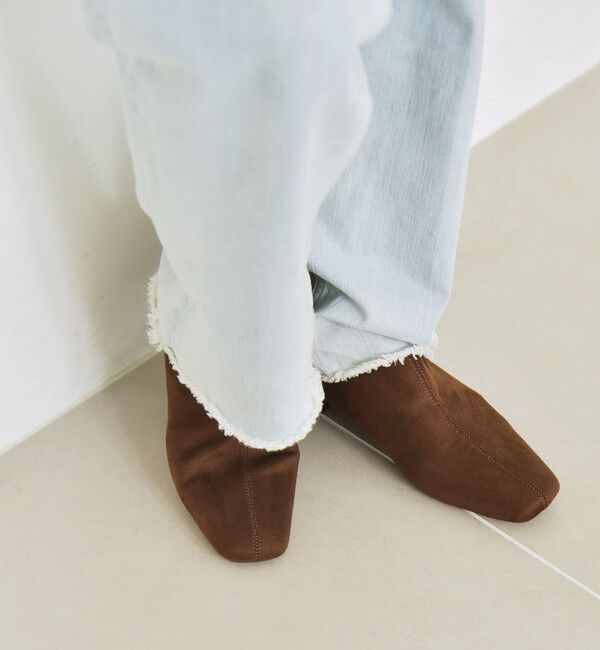 quaranciel「quaranciel: Vカット スクエアトゥ ショート ブーツ」|ショートブーツ|