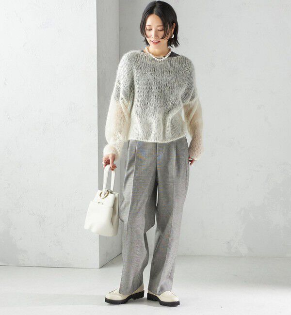 SHIPS for women「〈手洗い可能〉ウォッシャブル ウール タック パンツ」|その他|