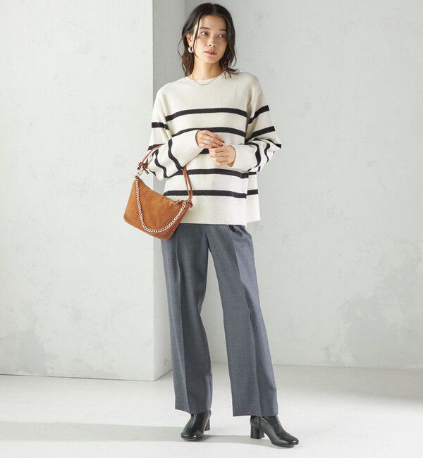SHIPS for women「〈手洗い可能〉ウォッシャブル ウール タック パンツ」|その他|
