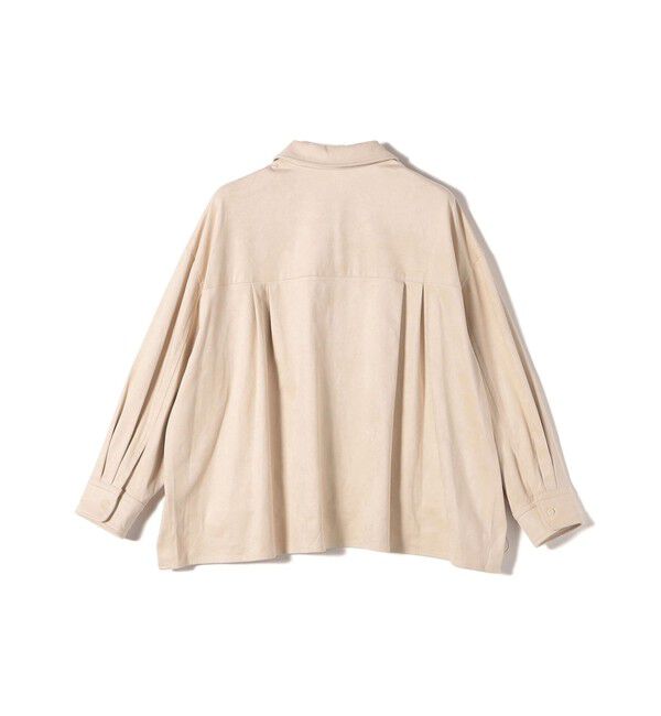 SHIPS for women「〈手洗い可能〉ポリエステル スエード 裾 ドロスト シャツ 羽織」|シャツ・ブラウス|