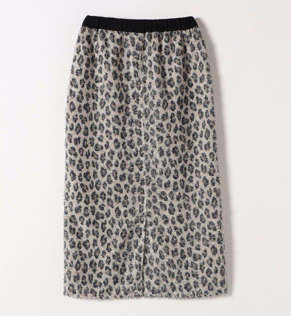 SHIPS any「SHIPS any:〈手洗い可能〉レオパード ジャカード Iライン イージー スカート」|タイト|